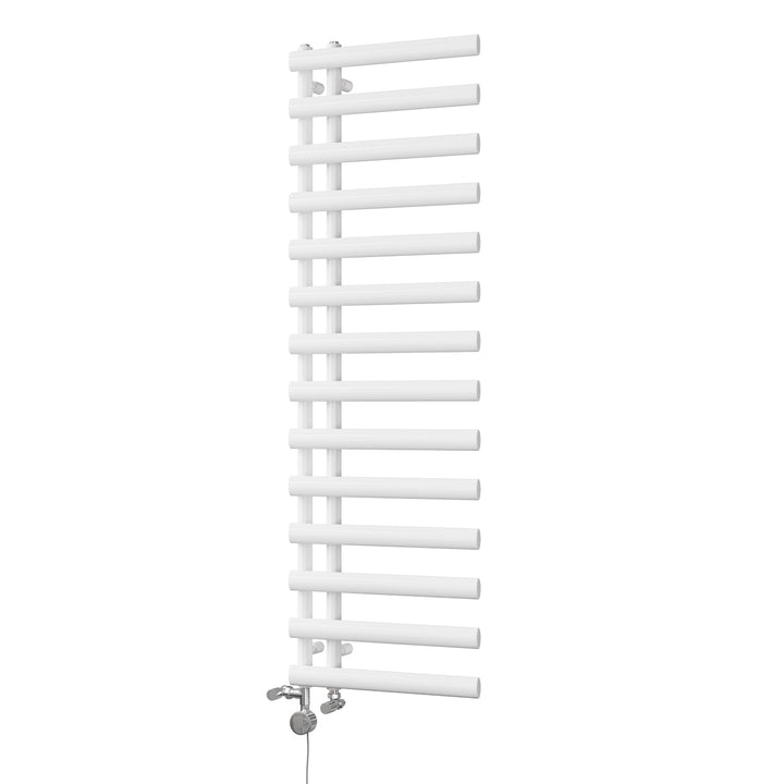 Elyan - White Dual Fuel Towel Rail H1592mm x W500mm Thermostatic