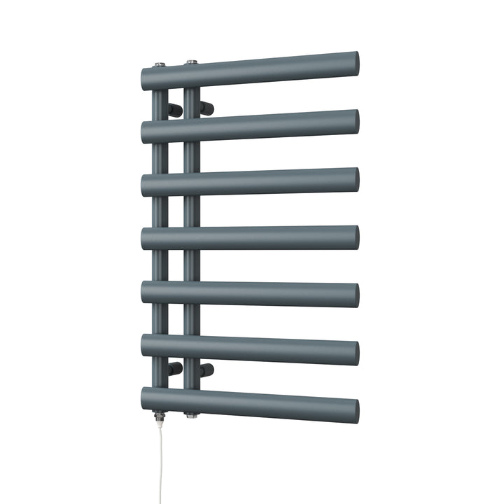 Elyan - Anthracite Electric Towel Rail H766mm x W500mm 300w Standard