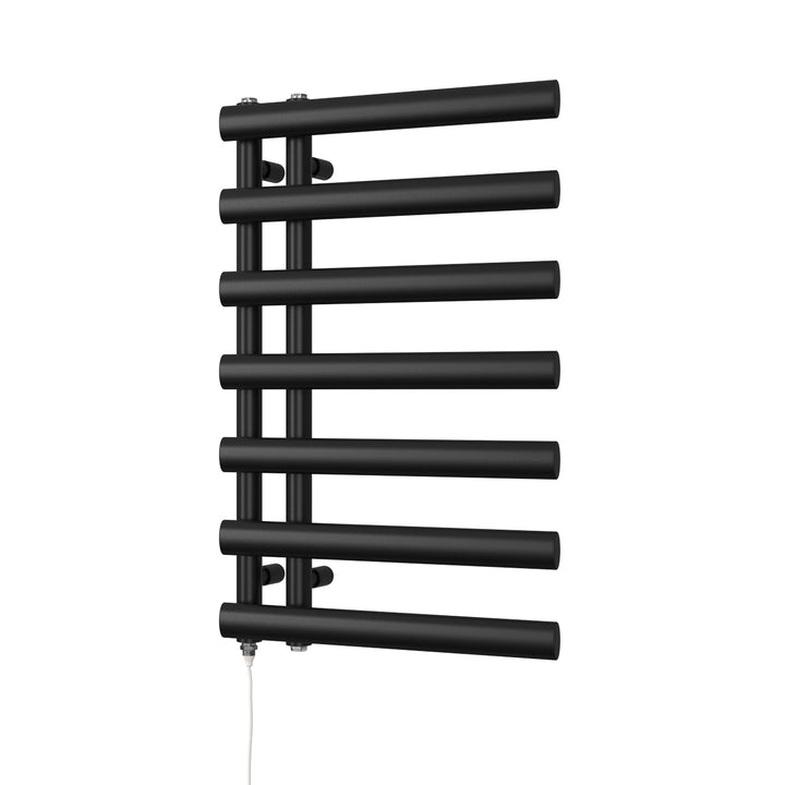 Elyan - Black Electric Towel Rail H766mm x W500mm 300w Standard