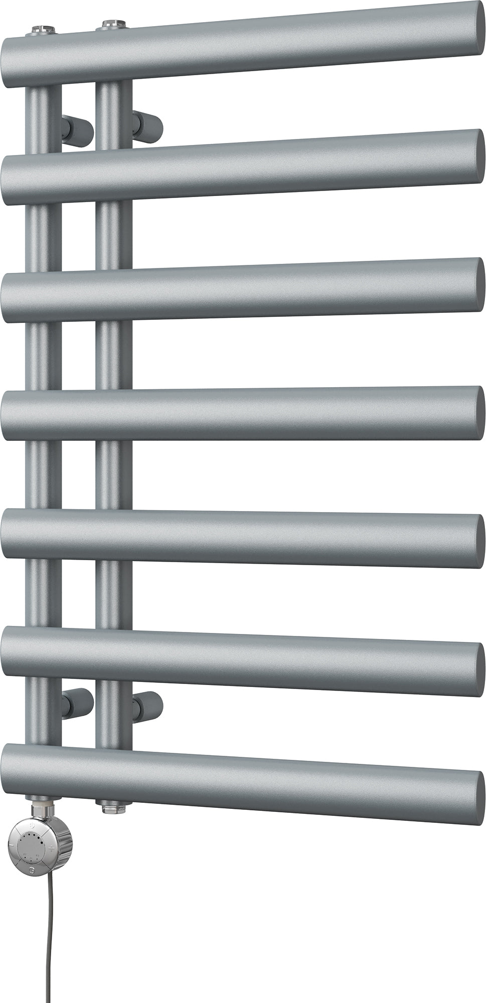 Elyan - Silver Electric Towel Rail H766mm x W500mm 300w Thermostatic