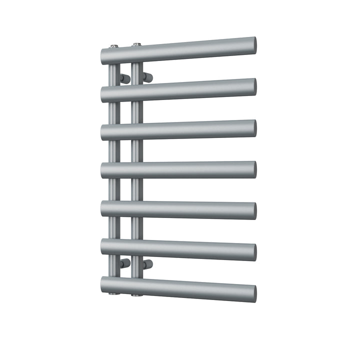 Elyan - Silver Towel Radiator - H766mm x W500mm