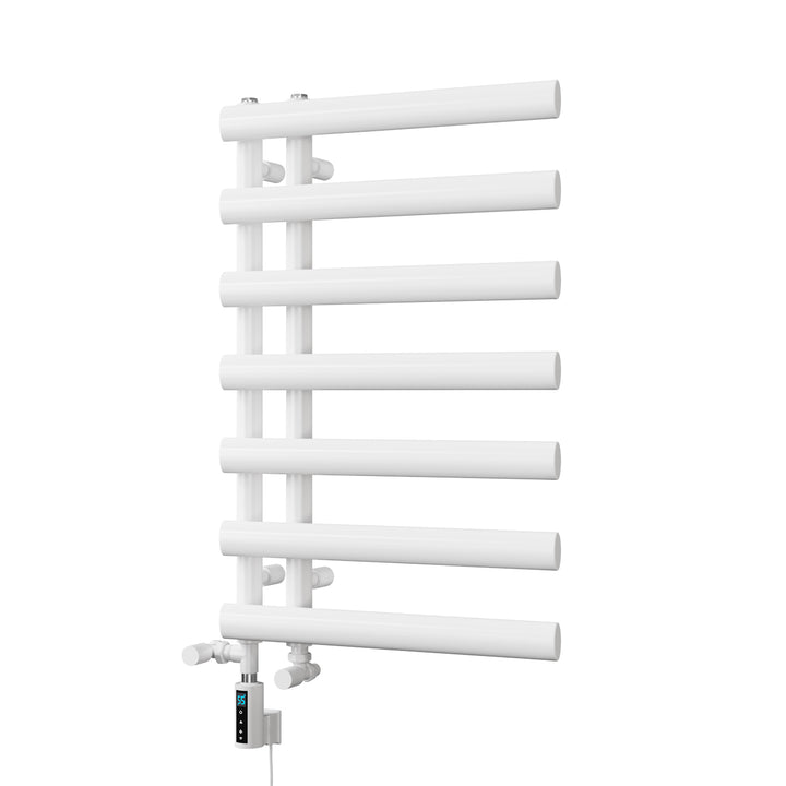 Elyan - White Dual Fuel Towel Rail H766mm x W500mm Thermostatic WIFI