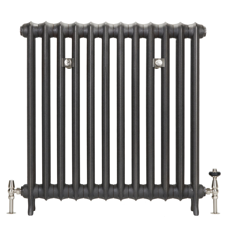 Emmeline I - Ceramic White Cast Iron Column Radiator H865mm x W363mm 1 Column - Floor Standing