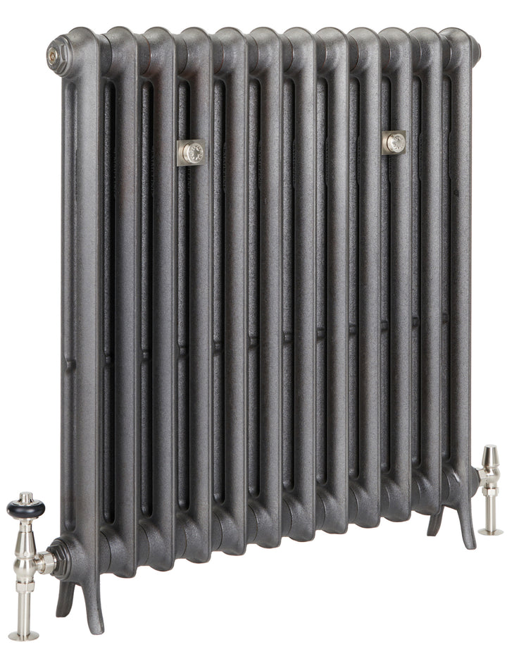 Emmeline I - Ceramic White Cast Iron Column Radiator H865mm x W363mm 1 Column - Floor Standing