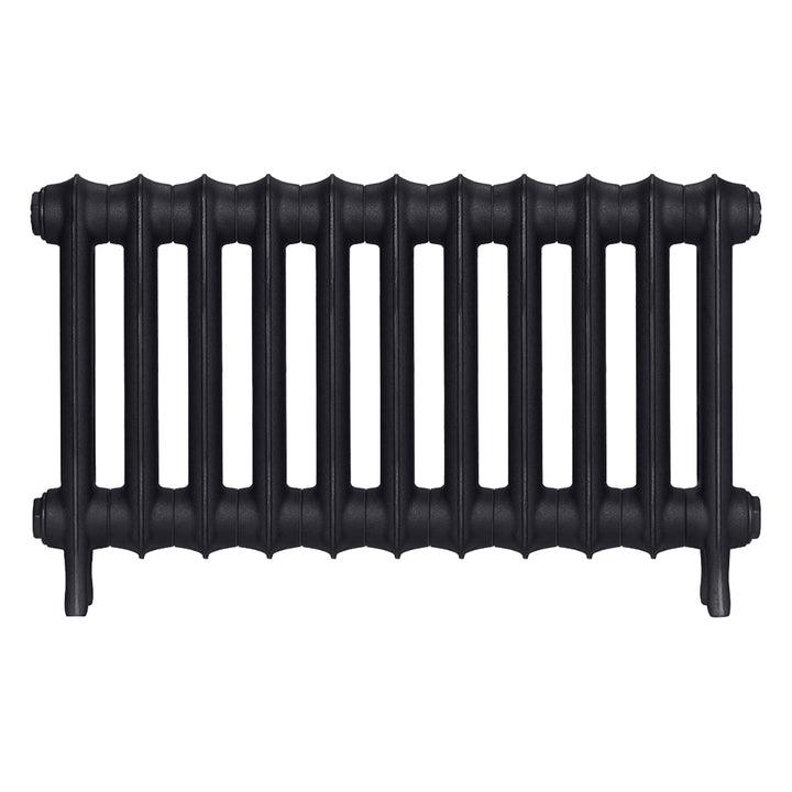 Emmeline I - Astral Grey Dark Cast Iron Column Radiator H407mm x W762mm 1 Column - Wall Hung