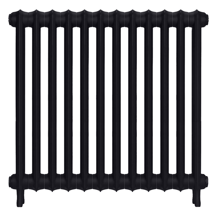 Emmeline I - Astral Grey Dark Cast Iron Column Radiator H807mm x W828mm 1 Column - Wall Hung