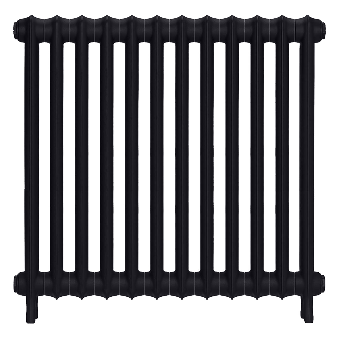 Emmeline I - Astral Grey Dark Cast Iron Column Radiator H807mm x W828mm 1 Column - Wall Hung