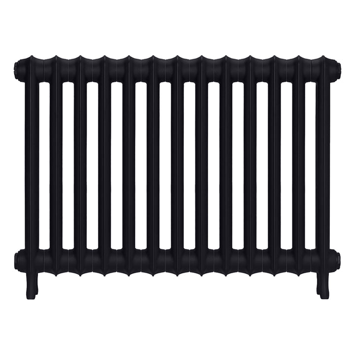 Emmeline I - Astral Grey Dark Cast Iron Column Radiator H607mm x W895mm 1 Column - Wall Hung