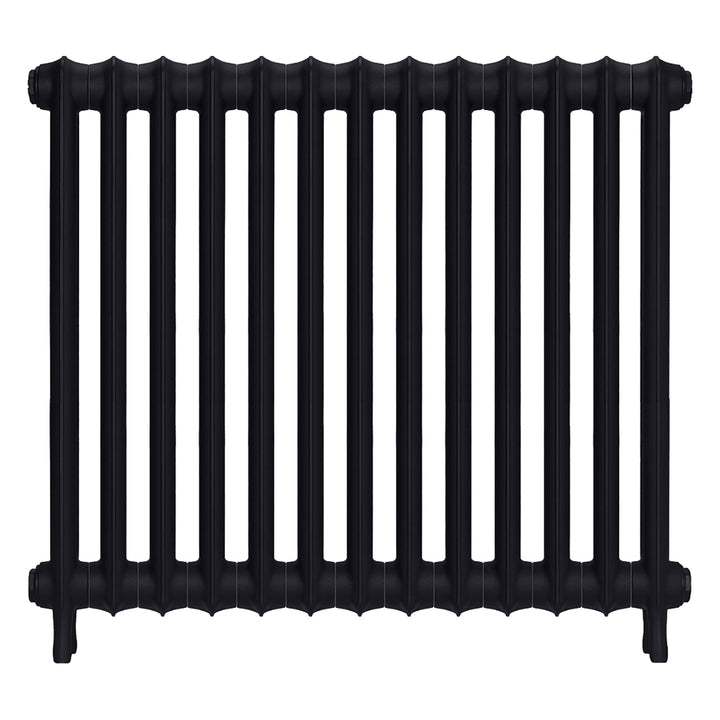 Emmeline I - Astral Grey Dark Cast Iron Column Radiator H807mm x W895mm 1 Column - Wall Hung