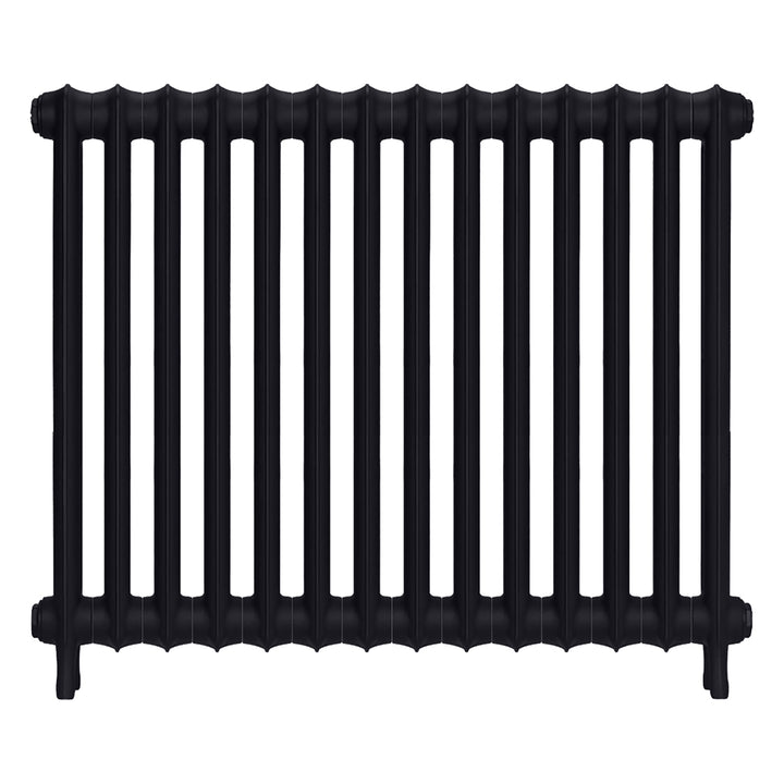 Emmeline I - Astral Grey Dark Cast Iron Column Radiator H807mm x W961mm 1 Column - Wall Hung