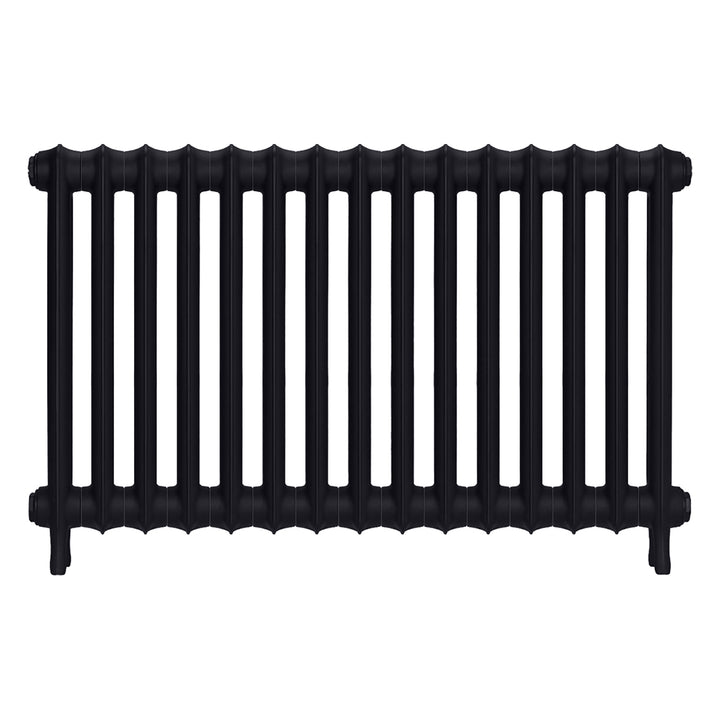 Emmeline I - Astral Grey Dark Cast Iron Column Radiator H607mm x W1028mm 1 Column - Wall Hung