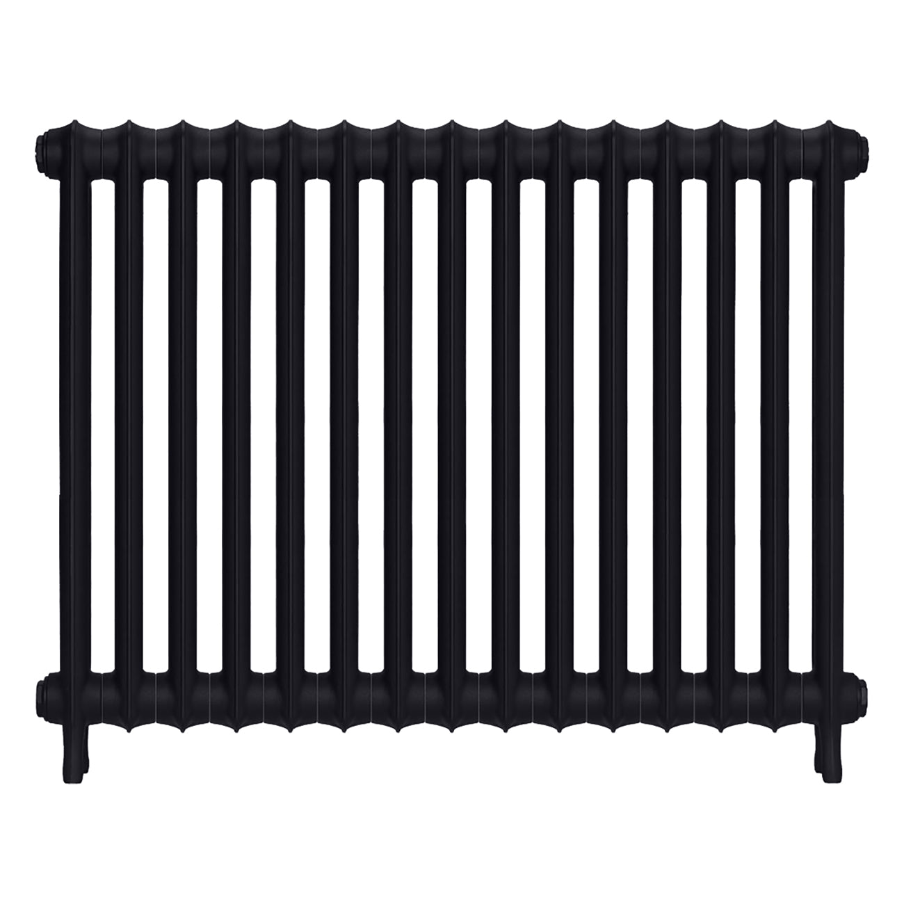 Emmeline I - Astral Grey Dark Cast Iron Column Radiator H807mm x W1028mm 1 Column - Wall Hung