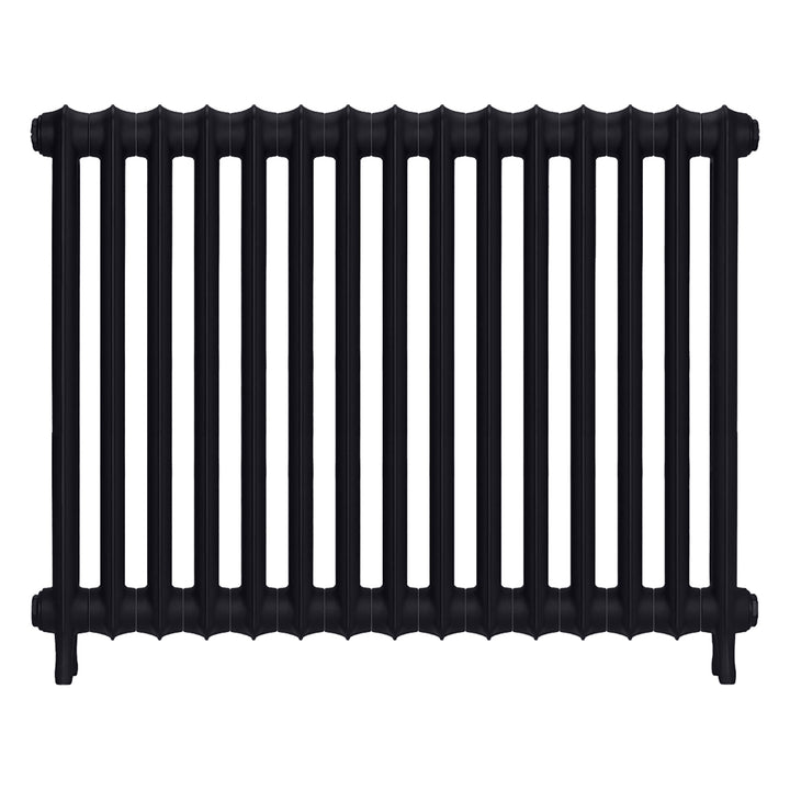 Emmeline I - Astral Grey Dark Cast Iron Column Radiator H807mm x W1028mm 1 Column - Wall Hung