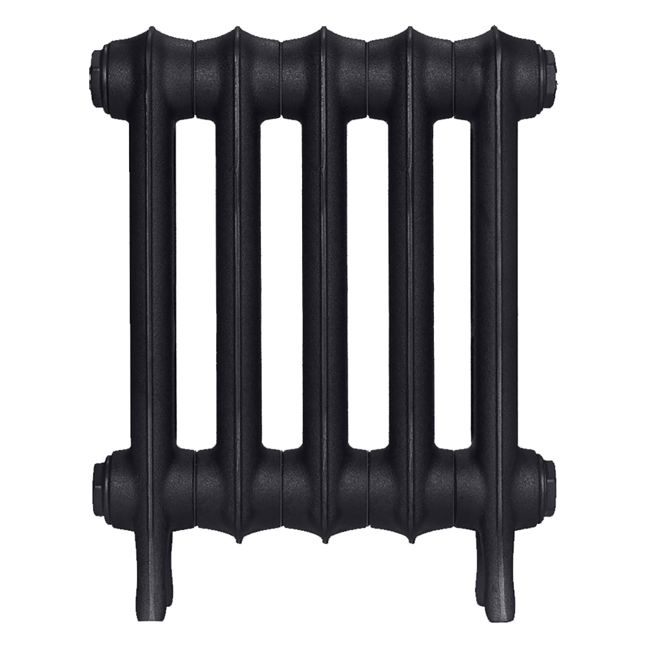 Emmeline I - Astral Grey Dark Cast Iron Column Radiator H407mm x W363mm 1 Column - Wall Hung