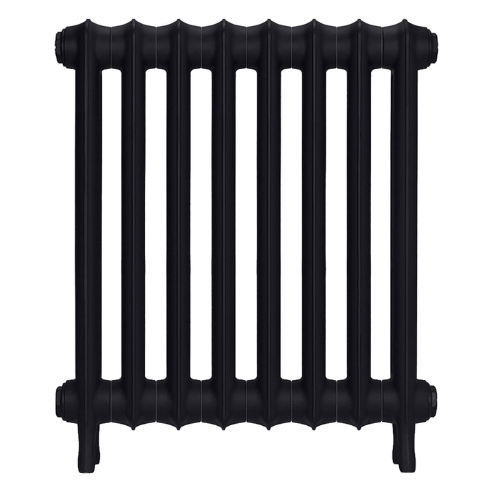 Emmeline I - Astral Grey Dark Cast Iron Column Radiator H607mm x W562mm 1 Column - Wall Hung