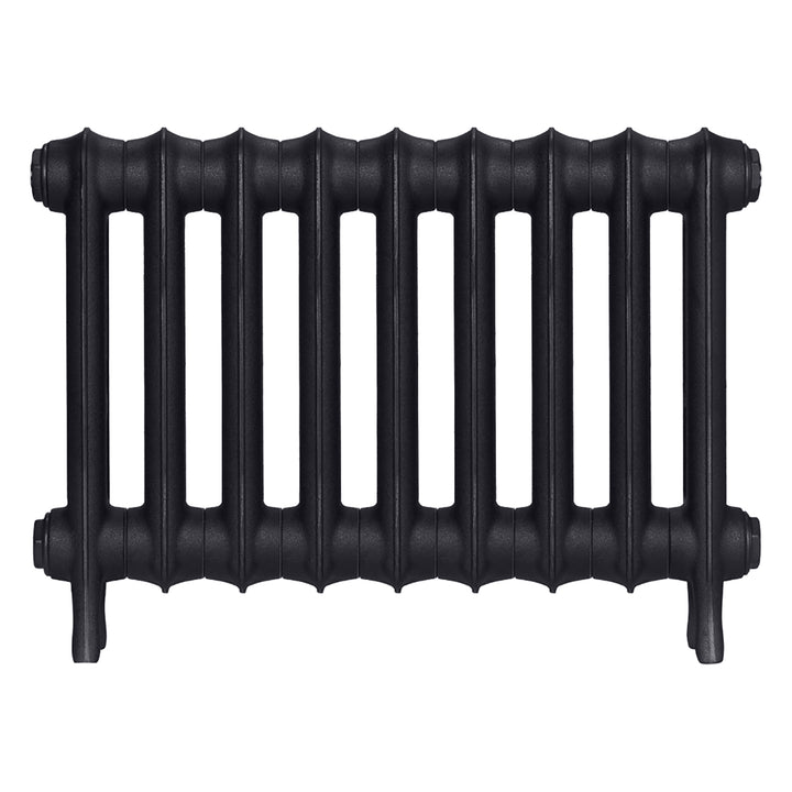 Emmeline I - Astral Grey Dark Cast Iron Column Radiator H407mm x W629mm 1 Column - Wall Hung