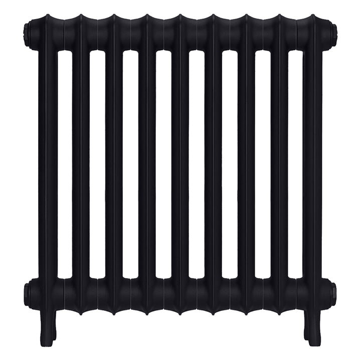 Emmeline I - Astral Grey Dark Cast Iron Column Radiator H607mm x W629mm 1 Column - Wall Hung