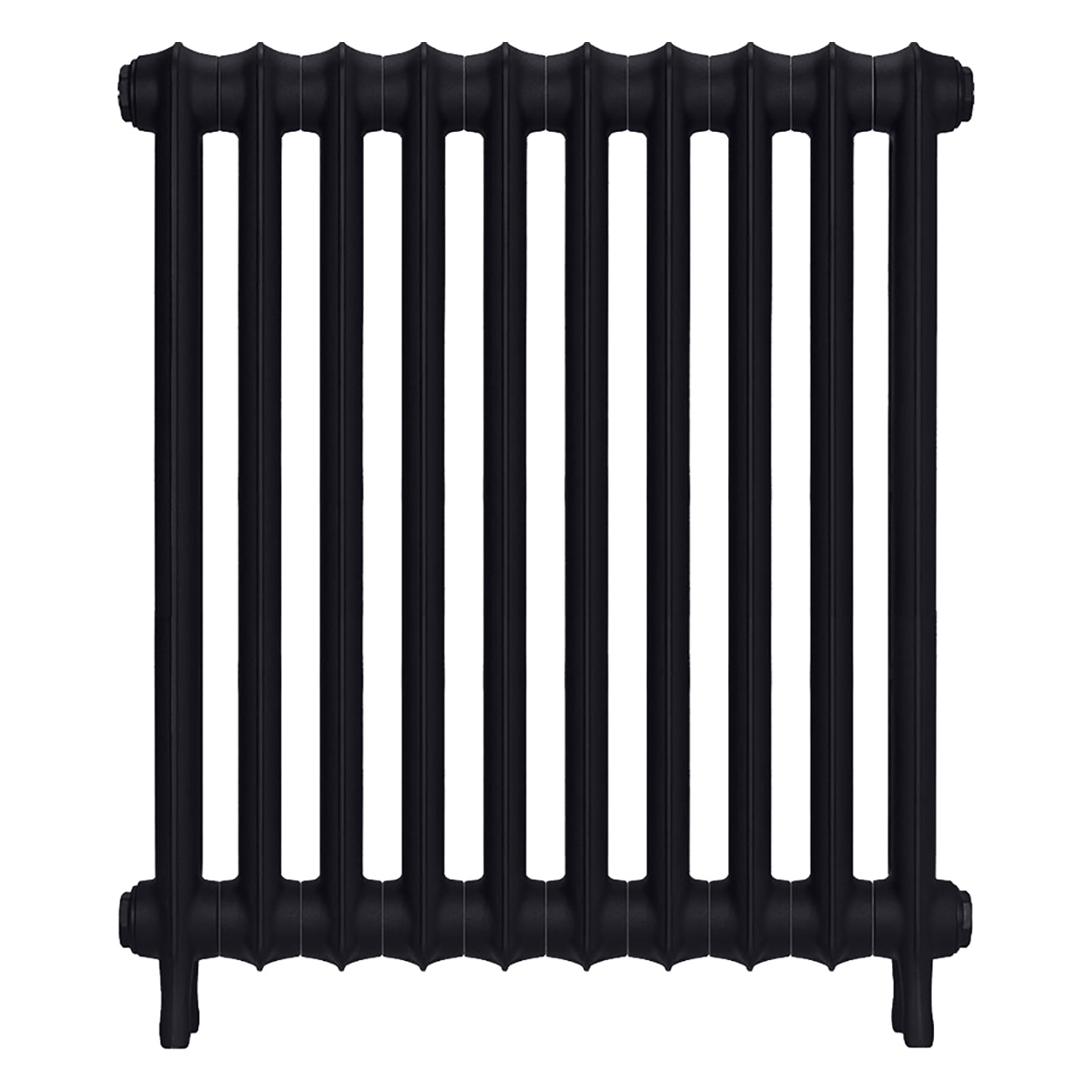 Emmeline II - Astral Grey Dark Cast Iron Column Radiator H813mm x W695mm 2 Column - Wall Hung