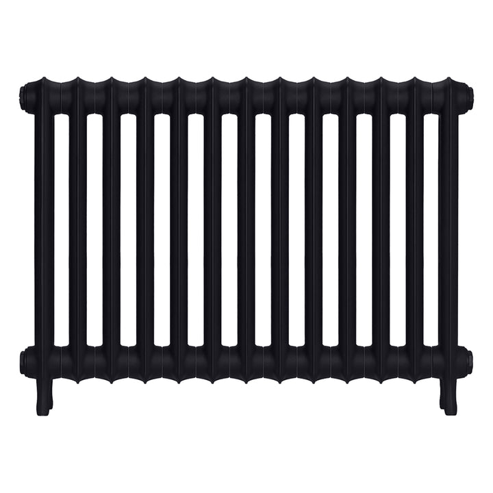 Emmeline II - Astral Grey Dark Cast Iron Column Radiator H613mm x W895mm 2 Column - Wall Hung