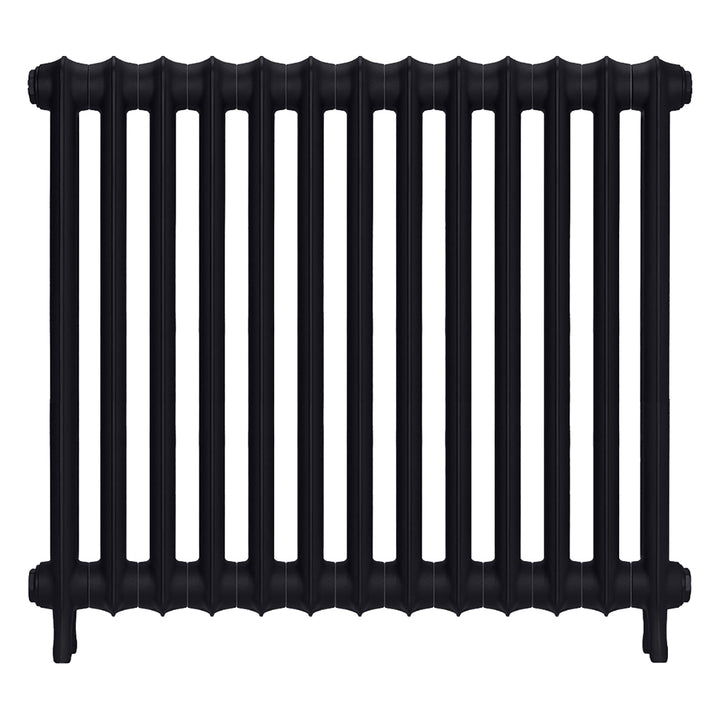 Emmeline II - Astral Grey Dark Cast Iron Column Radiator H813mm x W895mm 2 Column - Wall Hung