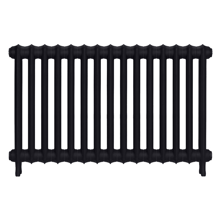 Emmeline II - Astral Grey Dark Cast Iron Column Radiator H613mm x W1028mm 2 Column - Wall Hung