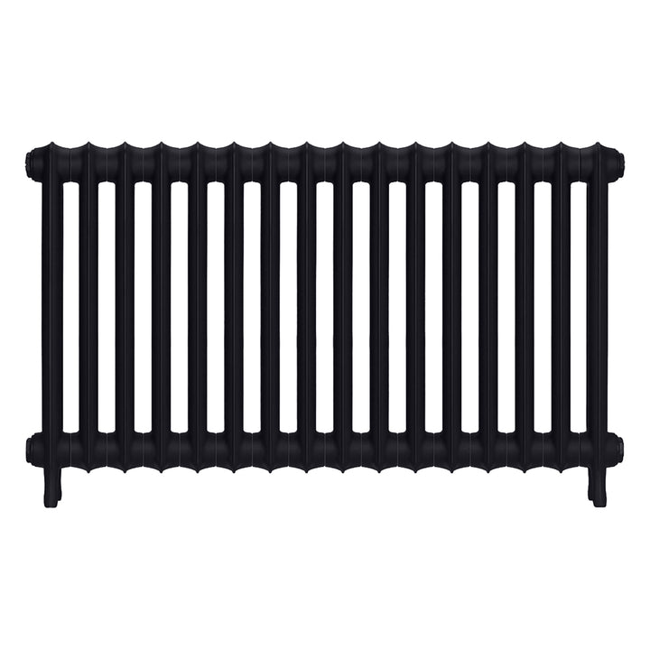 Emmeline II - Astral Grey Dark Cast Iron Column Radiator H613mm x W1094mm 2 Column - Wall Hung