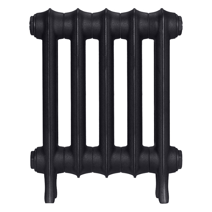 Emmeline II - Astral Grey Dark Cast Iron Column Radiator H413mm x W363mm 2 Column - Wall Hung