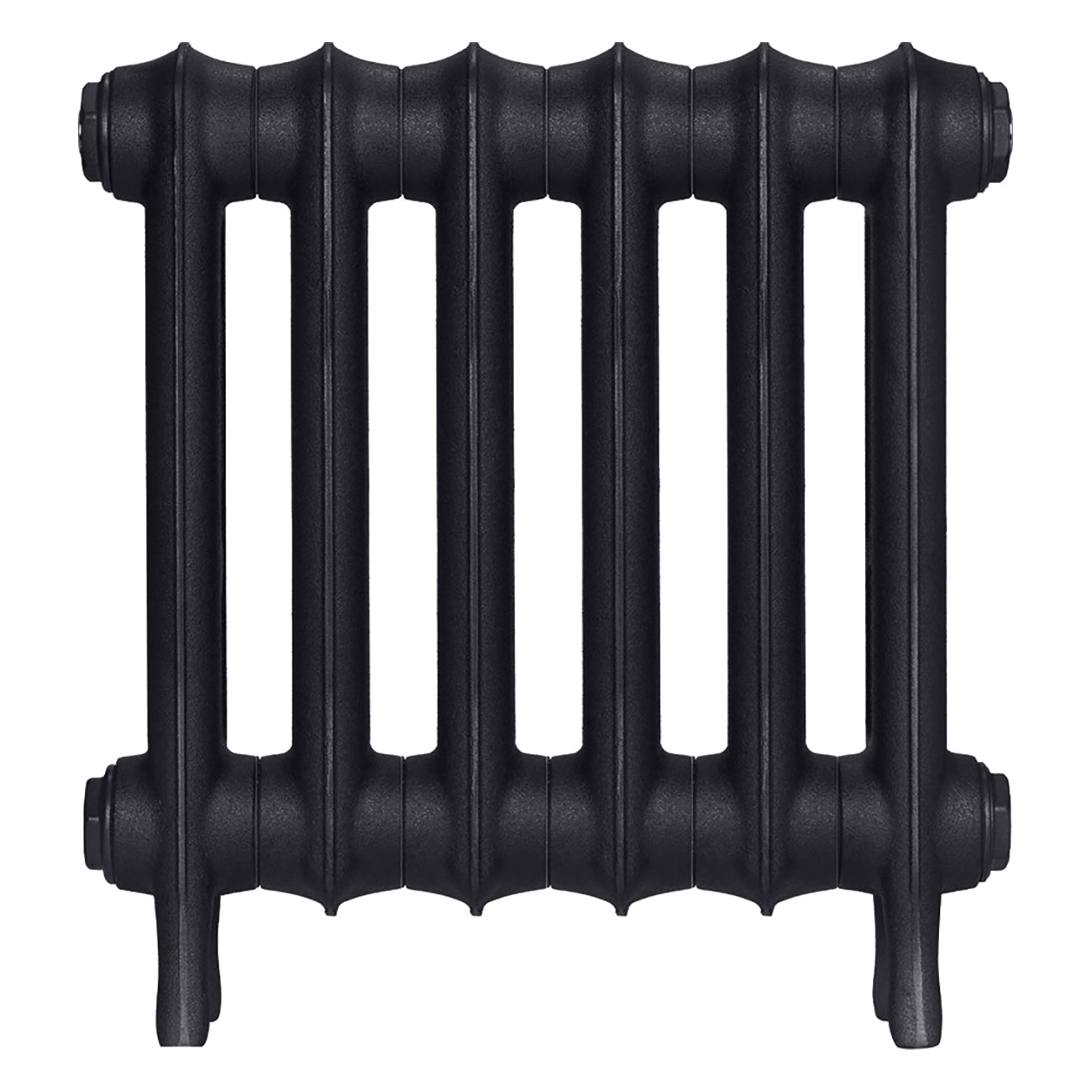 Emmeline II - Astral Grey Dark Cast Iron Column Radiator H413mm x W429mm 2 Column - Wall Hung