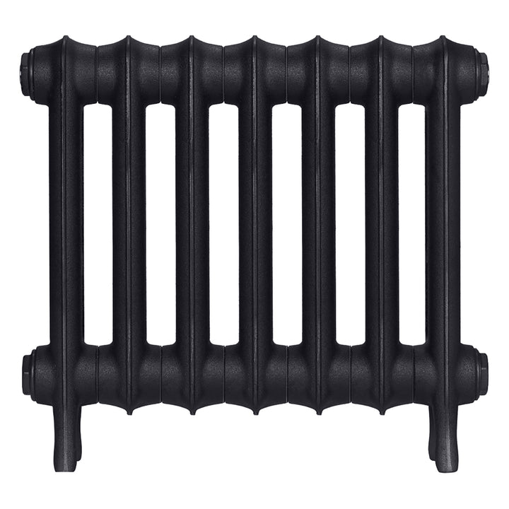 Emmeline II - Astral Grey Dark Cast Iron Column Radiator H413mm x W496mm 2 Column - Wall Hung