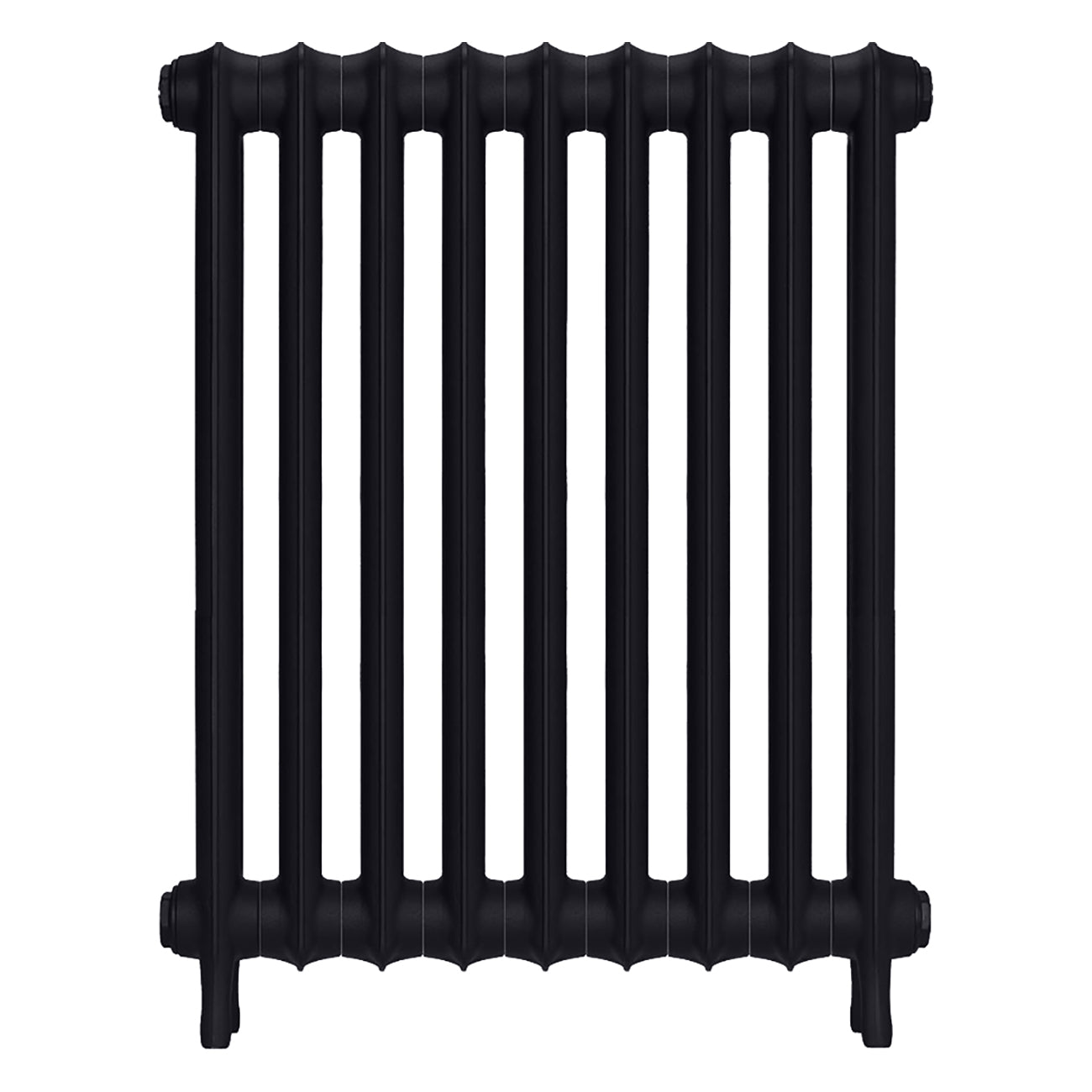 Emmeline II - Astral Grey Dark Cast Iron Column Radiator H813mm x W629mm 2 Column - Wall Hung