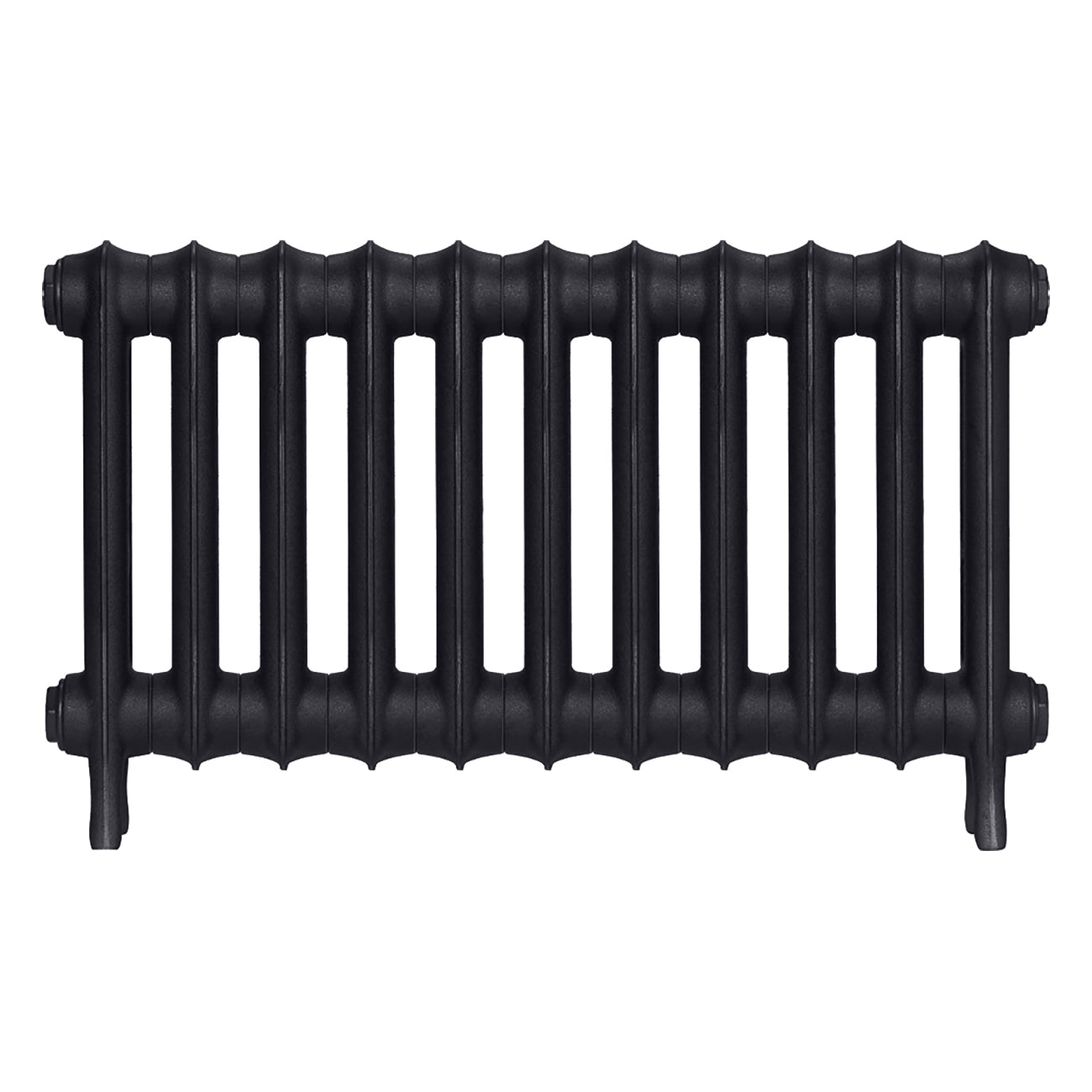 Emmeline III - Astral Grey Dark Cast Iron Column Radiator H416mm x W762mm 3 Column - Wall Hung