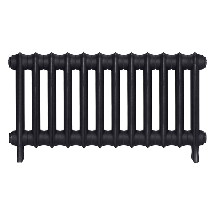 Emmeline III - Astral Grey Dark Cast Iron Column Radiator H416mm x W828mm 3 Column - Wall Hung