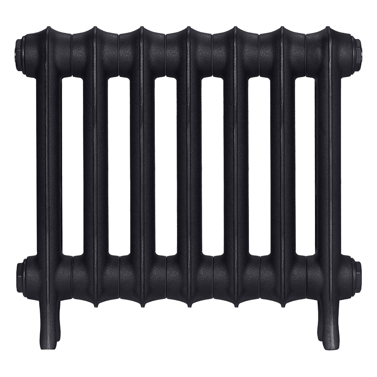 Emmeline III - Astral Grey Dark Cast Iron Column Radiator H416mm x W496mm 3 Column - Wall Hung