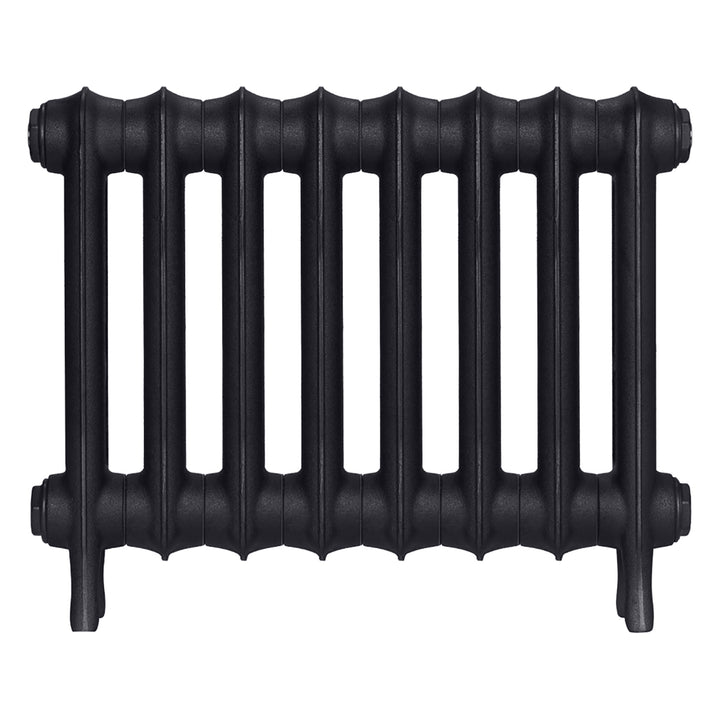 Emmeline III - Astral Grey Dark Cast Iron Column Radiator H416mm x W562mm 3 Column - Wall Hung