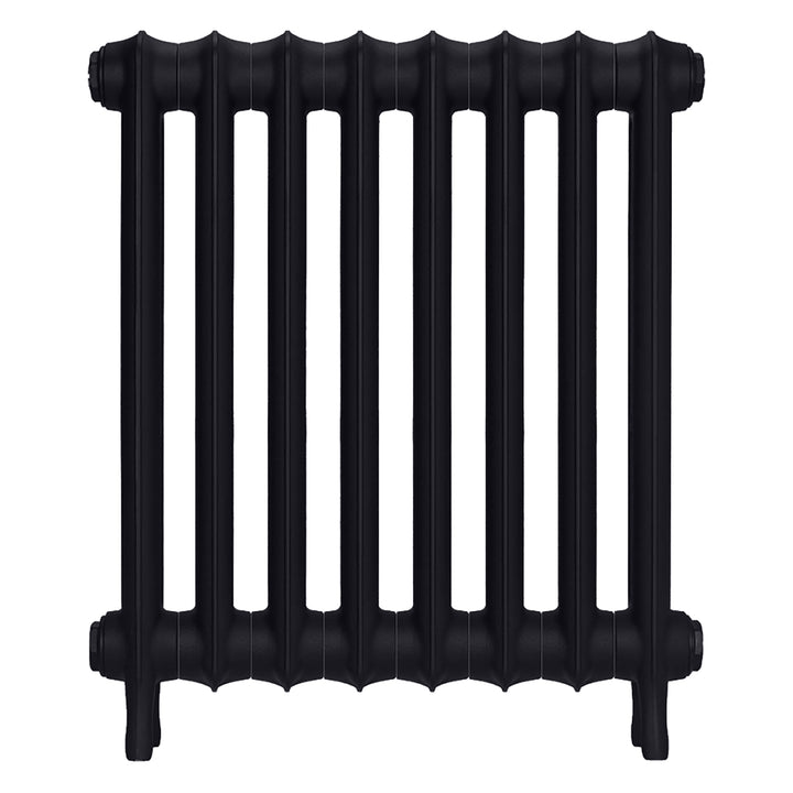 Emmeline III - Astral Grey Dark Cast Iron Column Radiator H616mm x W562mm 3 Column - Wall Hung