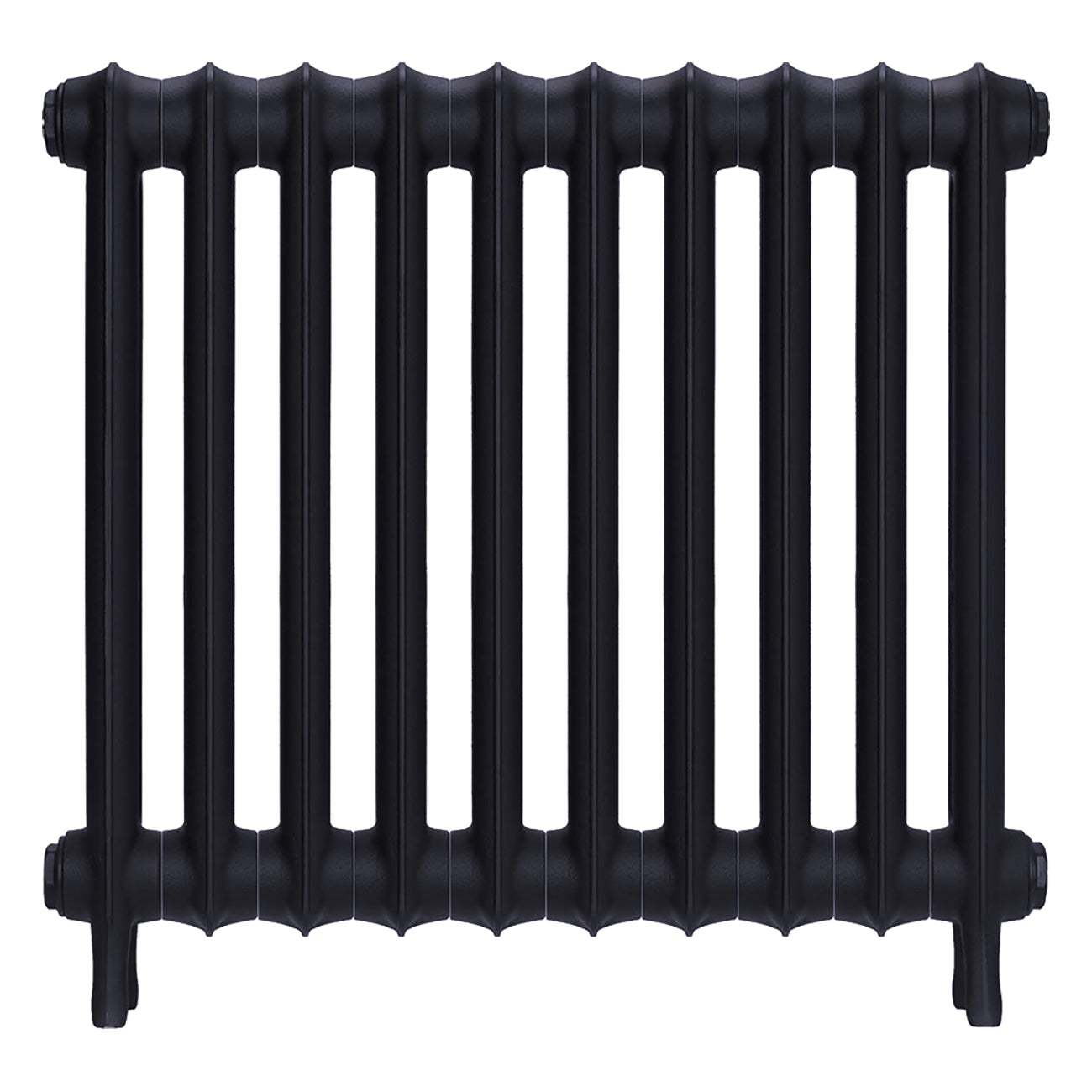 Emmeline I - Astral Grey Mid Cast Iron Column Radiator H607mm x W695mm 1 Column - Wall Hung