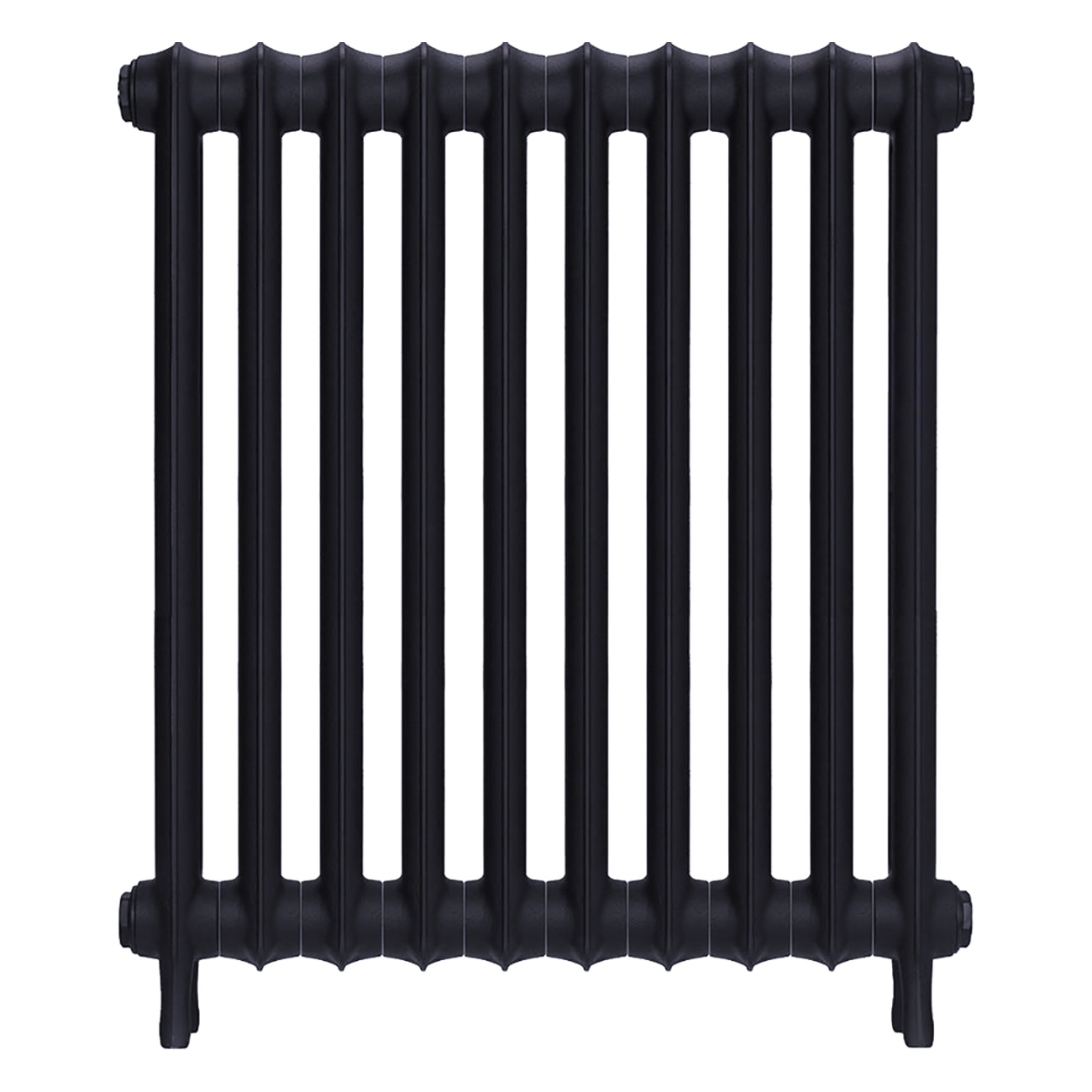 Emmeline I - Astral Grey Mid Cast Iron Column Radiator H807mm x W695mm 1 Column - Wall Hung
