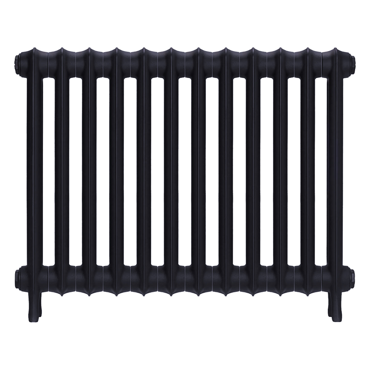 Emmeline I - Astral Grey Mid Cast Iron Column Radiator H607mm x W828mm 1 Column - Wall Hung