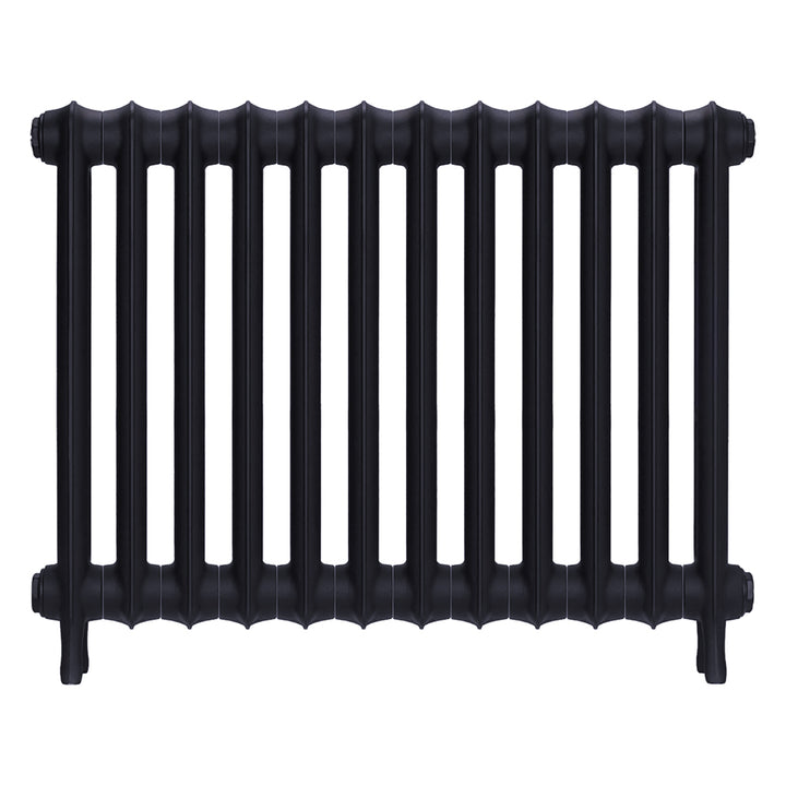 Emmeline I - Astral Grey Mid Cast Iron Column Radiator H607mm x W828mm 1 Column - Wall Hung