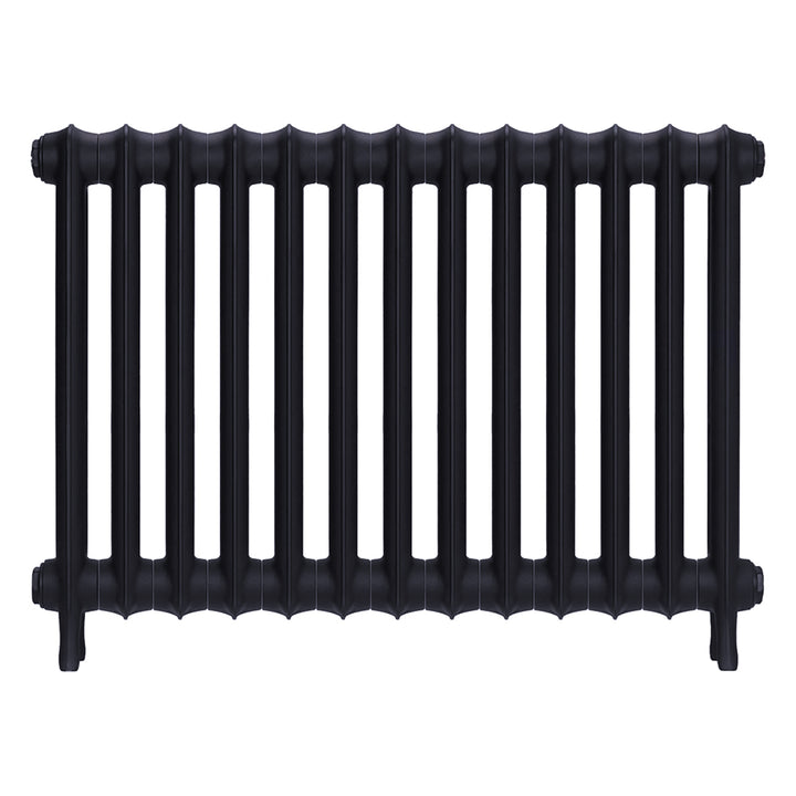 Emmeline I - Astral Grey Mid Cast Iron Column Radiator H607mm x W895mm 1 Column - Wall Hung