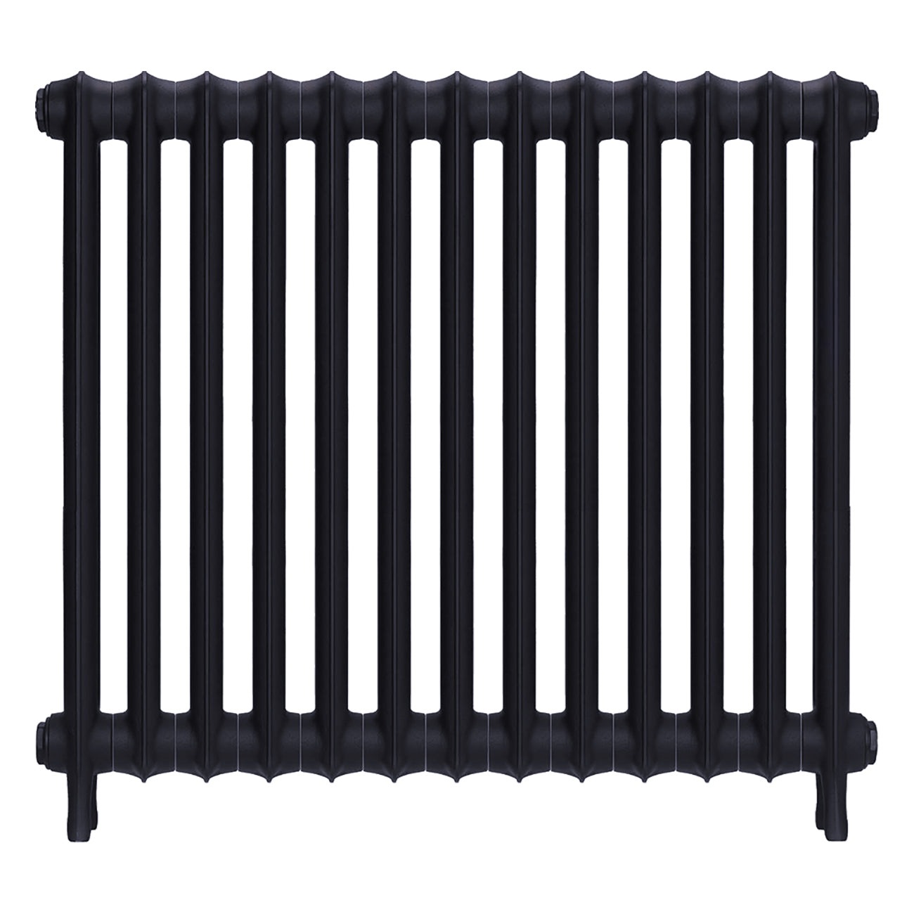Emmeline I - Astral Grey Mid Cast Iron Column Radiator H807mm x W895mm 1 Column - Wall Hung
