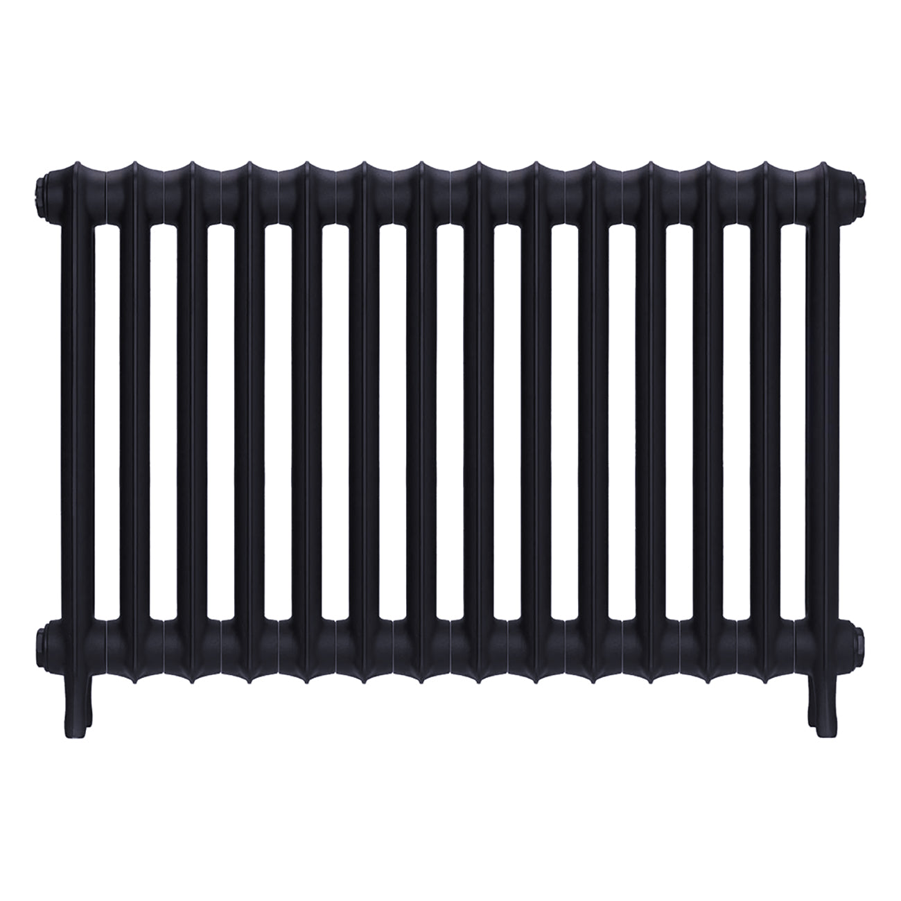 Emmeline I - Astral Grey Mid Cast Iron Column Radiator H607mm x W961mm 1 Column - Wall Hung