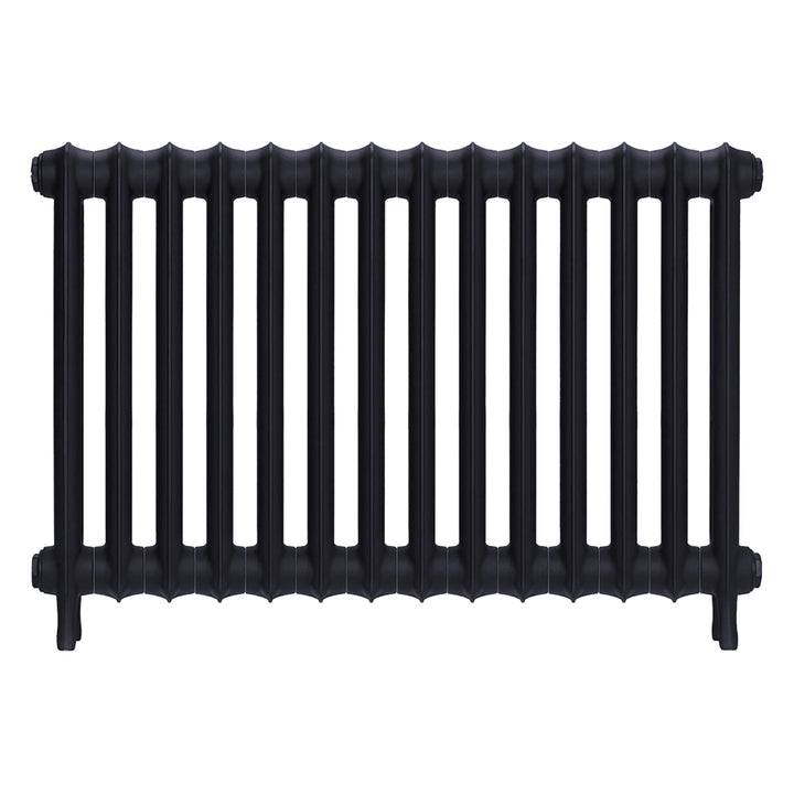Emmeline I - Astral Grey Mid Cast Iron Column Radiator H607mm x W961mm 1 Column - Wall Hung