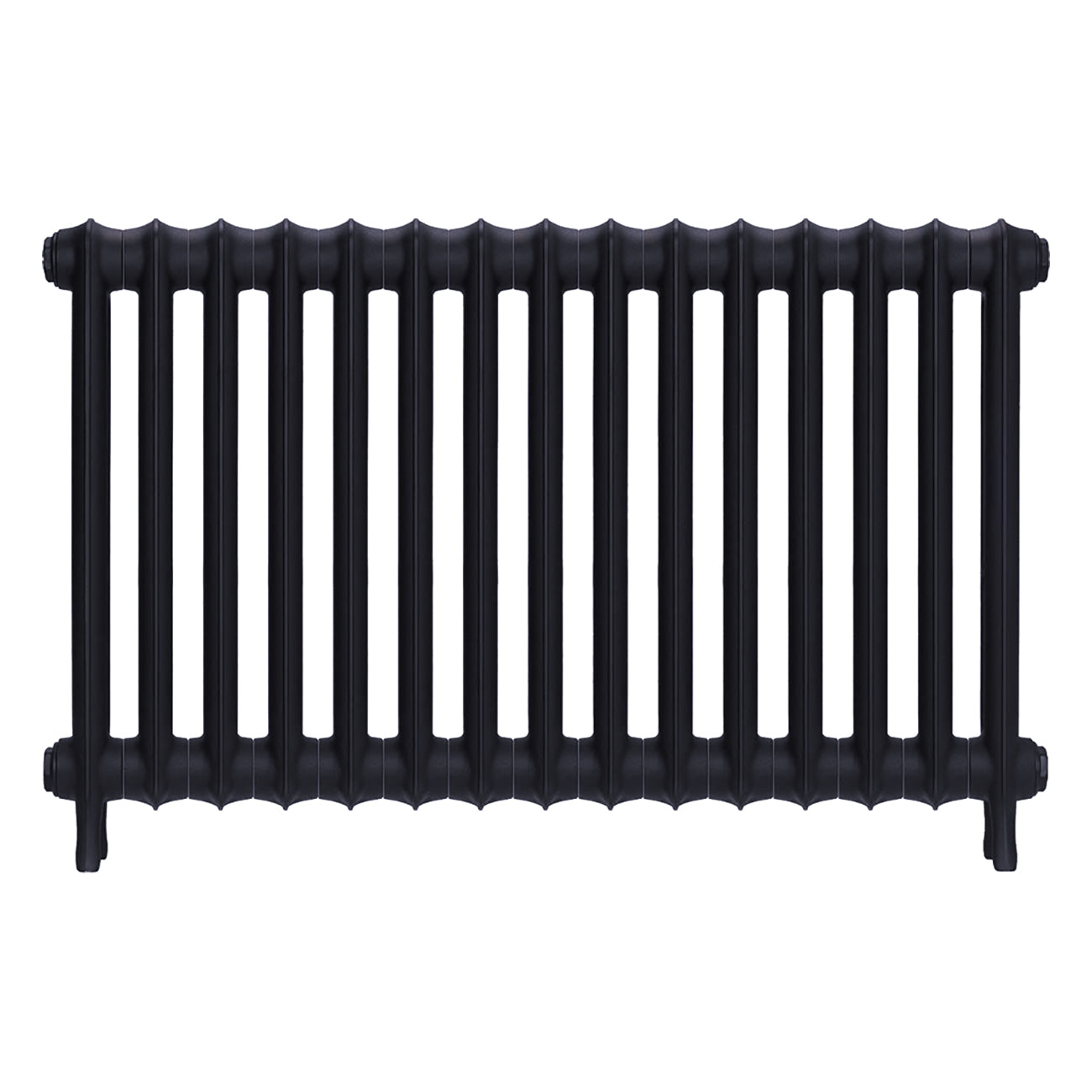 Emmeline I - Astral Grey Mid Cast Iron Column Radiator H607mm x W1028mm 1 Column - Wall Hung