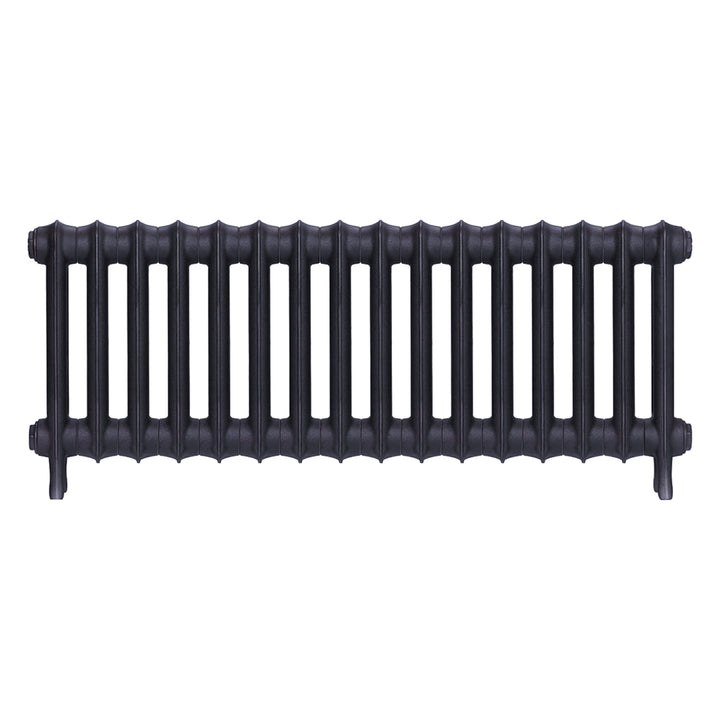 Emmeline I - Astral Grey Mid Cast Iron Column Radiator H407mm x W1094mm 1 Column - Wall Hung