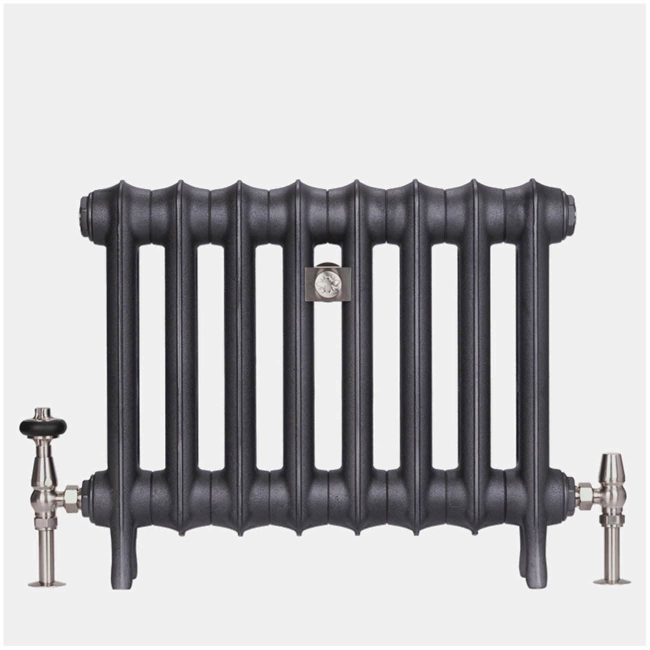 Emmeline I - Astral Grey Mid Cast Iron Column Radiator H465mm x W695mm 1 Column - Floor Standing