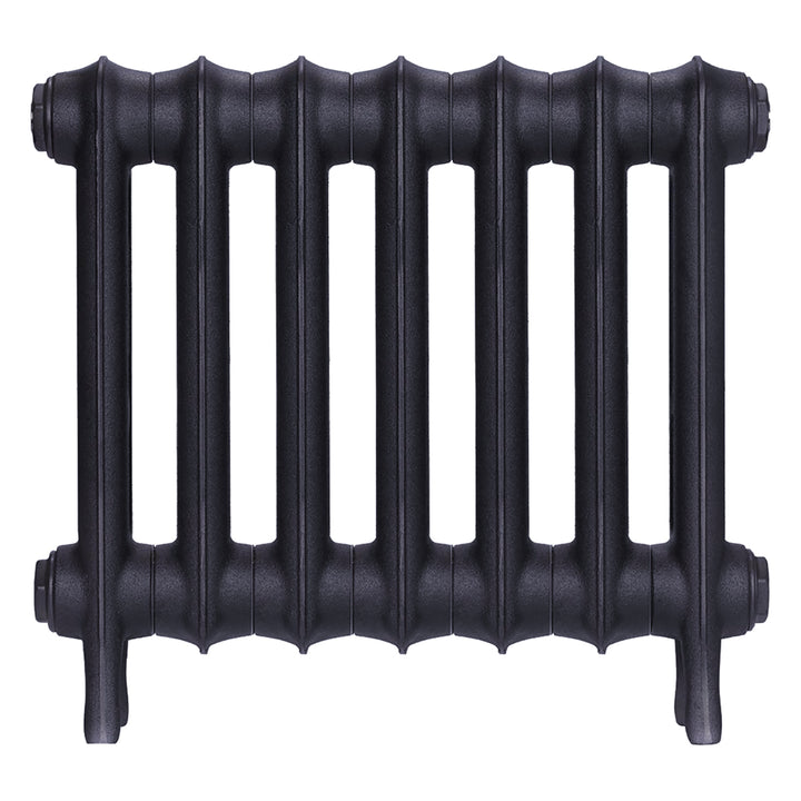 Emmeline I - Astral Grey Mid Cast Iron Column Radiator H407mm x W496mm 1 Column - Wall Hung