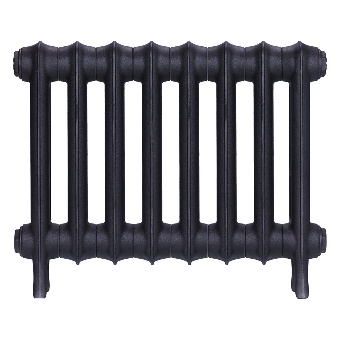 Emmeline I - Astral Grey Mid Cast Iron Column Radiator H407mm x W562mm 1 Column - Wall Hung