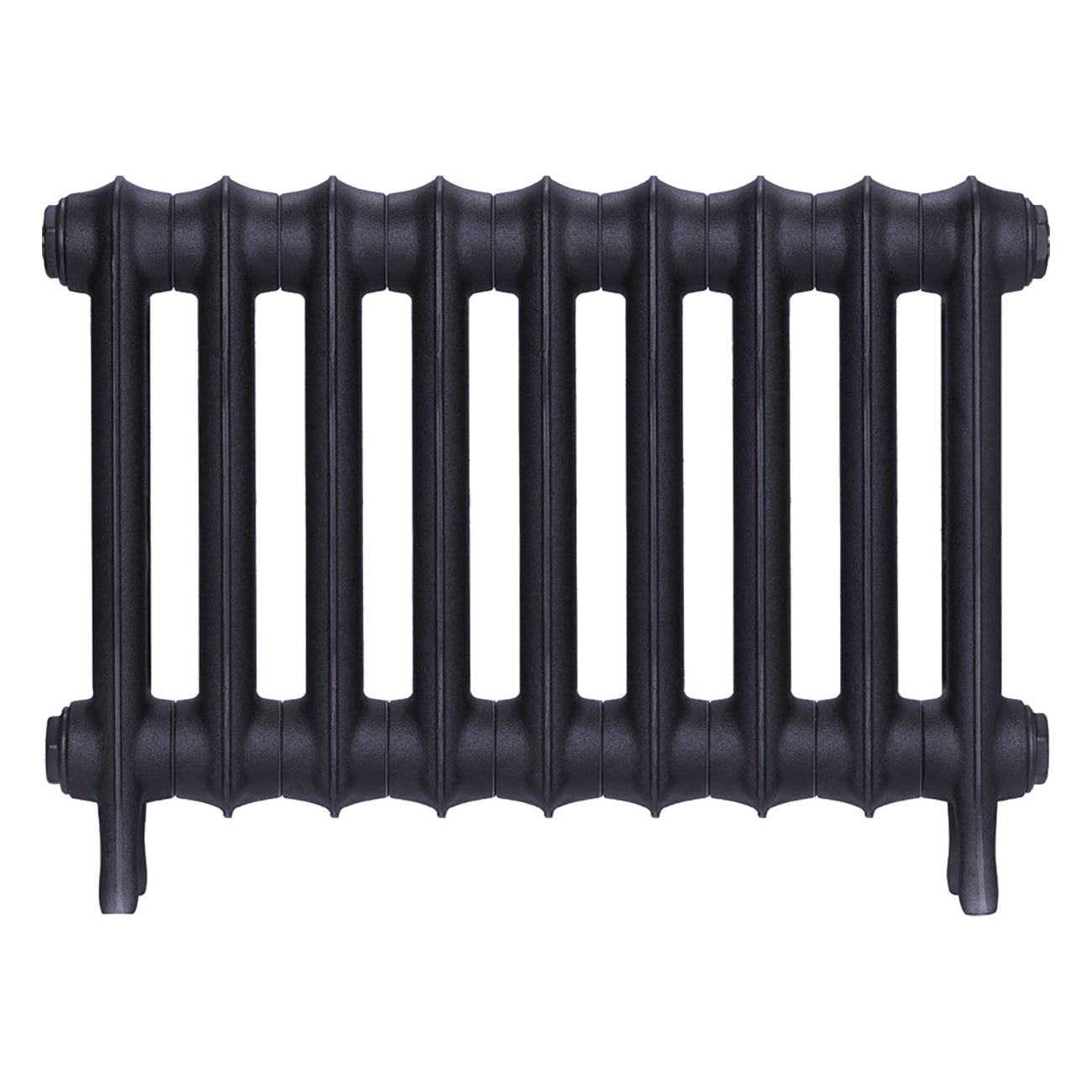 Emmeline I - Astral Grey Mid Cast Iron Column Radiator H407mm x W629mm 1 Column - Wall Hung
