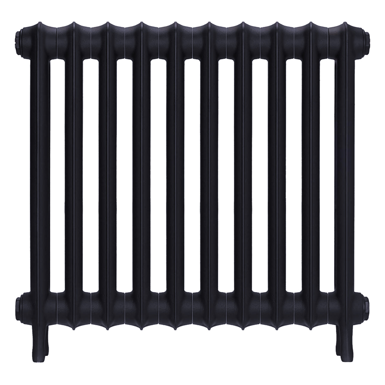 Emmeline II - Astral Grey Mid Cast Iron Column Radiator H613mm x W695mm 2 Column - Wall Hung
